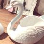 A Pair Of Vintage Ceramic Swans Image 4