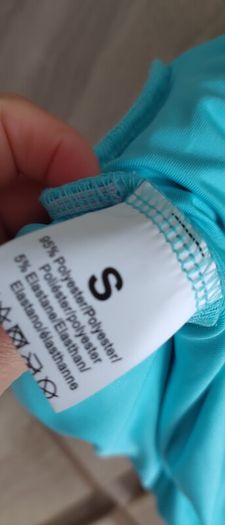 invisible strap turquoise top size s