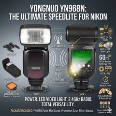YONGNUO YN968N Wireless TTL HSS Speedlite Flash for Nikon Cameras