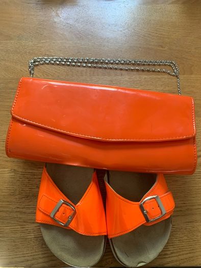 orange flip flop