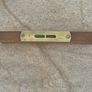 Vintage wooden and brass spirit level Image 2
