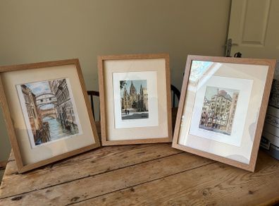 3 Pictures of Barcelona in frames