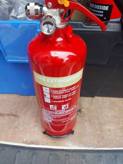 Commissioned fire extinguisher for CVRT test