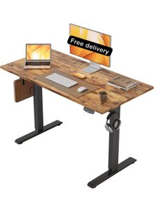 Electric Standing Desk, 100 x 60 cm Height Adjustable Sit Stand Desk