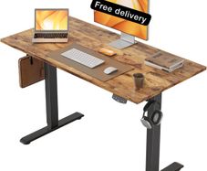 Electric Standing Desk, 100 x 60 cm Height Adjustable Sit Stand Desk