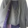 Benetti 3 Piece Tapered Silver Suit (40R) Image 9