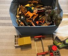 Full box of animal toys