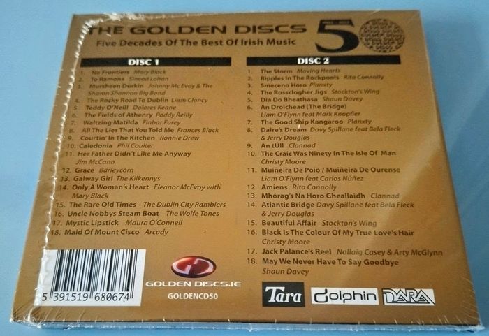 The Golden Discs - Five Decades Of The Best Of Irish Music (2CD) New and Sealed