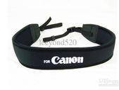 Neoprene Shoulder Neck Strap Black for Canon