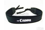 Neoprene Shoulder Neck Strap Black for Canon