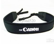 Neoprene Shoulder Neck Strap Black for Canon