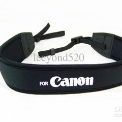 Neoprene Shoulder Neck Strap Black for Canon