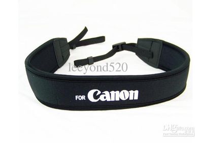 Neoprene Shoulder Neck Strap Black for Canon