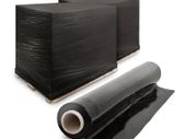 Heavy Duty Pallet Stretch Shrink Wrap Roll | Strong & Secure Packaging Plastic Cling Film | Ideal for Packing, Moving Heavy Objects and Shifting Fragile Items | (Black - 400mm x 150m)