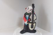 Vintage Clown Playing Bass Cello