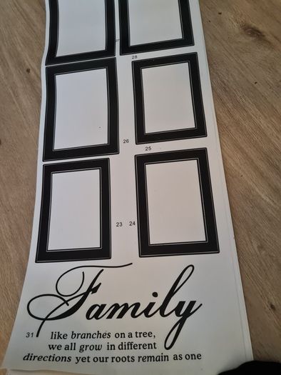 Large family home wall decal