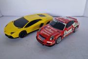 Scalextric Rivals Car Twin Pack  (Porsche vs Lamborghini (Slot cars)