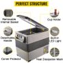 35L 37QT Mini Car Refrigerator Fridge Freezer 12V/24V DC 110-240V AC Portable Cooler Image 7