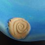 Beautiful Thomas Diem Ceramics Handcrafted Pottery Shallow Dish from the Collectable but Discontinued Torc Range, in Fabulous Shades of Turquoise and Blue Image 6