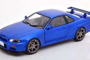Nissan Skyline GT-R R34 Metallic Blue - New in Box - 1/18