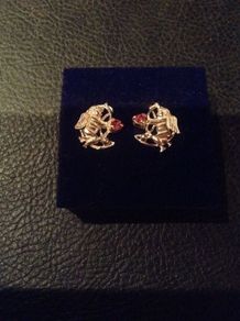 2pairs of real silver ear rings