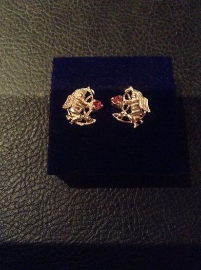 2pairs of real silver ear rings
