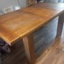 Dining drop leave solid oak tabel Image 3