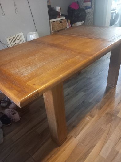 Dining drop leave solid oak tabel