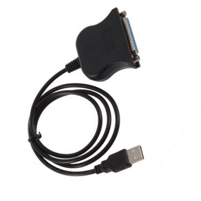 1.2M USB 2.0 Male to 25 Pin DB25 Female Parallel Port Printer Adapter Cables