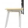 ALPHASON Home Office Desk Oak and White Freemont Image 5
