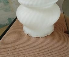 Vintage White Opaline Glass Light Shade