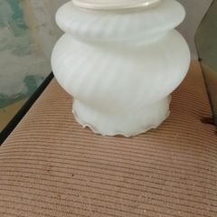 Vintage White Opaline Glass Light Shade