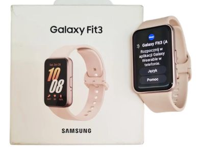 Samsungn Fit3 Pink Gold SM-R390 (40mm)  Smart Watch, Fitness Tracker, Health Monitoring, 3 Year Manufacturer Extended Warranty/ Brand New