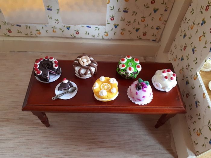 Handmade food miniatures for doll houses