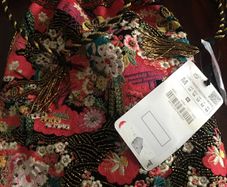 Zara embroidered bag. New.