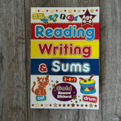 Reading Writing and Sums Workbook with Gold Reward Stars