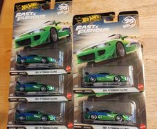 Hot wheels premium Fast and Furious 1995 Mitsubishi eclipse 1/5 X5
