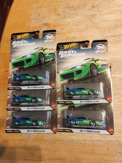 Hot wheels premium Fast and Furious 1995 Mitsubishi eclipse 1/5 X5