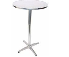 Aluminium Standing Table Height Adjustable Foldable Base with Concrete Inlet