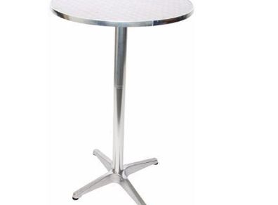 Aluminium Standing Table Height Adjustable Foldable Base with Concrete Inlet