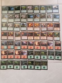 MTG Magic The Gathering Red and Green Elemental Deck