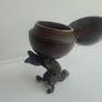 Lovely Antique Fox Inkwell Image 3