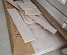 3 x Troy Ceramic Wall & Floor Tiles (30x60cm) and matching offcuts