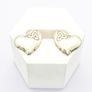 ST Justin Celtic Hearts Sterling Silver Earrings, In Original Box Image 6