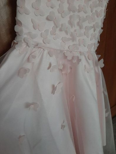 Girls beautiful special party, confirmation, occassion dress age 11. Monsoon pale pink occasion dress.