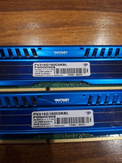 Patriot Viper 16 Gb. 2 x 8Gb. 1600Mhz DDR 3
