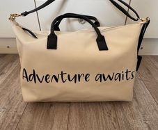 Primark Cream and Black Adventures awaits Weekender Bag