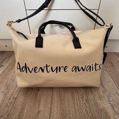 Primark Cream and Black Adventures awaits Weekender Bag