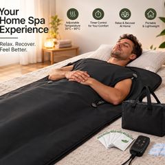 Portable Infrared Sauna Blanket with Arm Openings