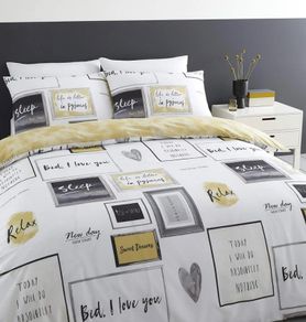 Sleep Dreams Easy Care King Duvet Set Ochre (FREE POSTAGE)